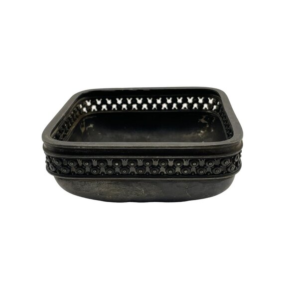 Antique Meriden B Company Quadruple Plated Silver Tone Bowl Candy Trinket Dish - Picture 2 of 16